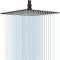 GGStudy 16 Inch Square Stainless Steel Shower Head Rain Style Large Shower Head Oil Rubbed Bronze(Black)