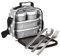 PracticFood - Kit Urban Food Negro Cubiertos - Bolsa térmica porta alimentos. Stars Grey