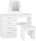 Seconique Nevada Dressing Table Set in White Gloss