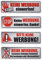 Keine Werbung - Aufkleber - Verschiedene Varianten 4X Chrome-Optik - für Briefkasten - Zeitungsrolle - Letterbox