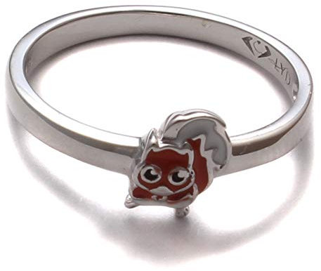 loveyourdiamonds Kinderring mit Eichhörnchen aus echtem 925 Sterling Silber