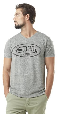 Tee Shirt Homme 100% Coton, T-Shirt Homme Tyron, Regular Fit & Col V, Taille XL