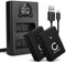 CELLONIC, Batteria per Fotocamera, Compatibile con Nikon D3100, D3200, D5100, D5300, D5600, D3300 (7.4V, 1050mAh) 2 Pezzi + Doppio Caricabatterie