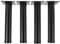 4 St¨¹ck Tischbeine Metall M?belf¨¹?e M?belbein Industrial Haarnadelbeine aus Rundes Stahlrohr 50x50 mm Schwarz Tischgestell DIY f¨¹r Stuhl TV Schrank Sofa Nachttisch (21CM)