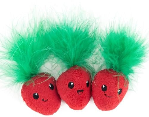 Catnip Toys For Cats by Catstages - Straw-Babies Cat Toy For Kittens and Adult Cats - Textured Catnip Toy For Cat Dental Care Including Teething - Fun and Enrichment, Ideal for Indoor Meows (3 Pack)