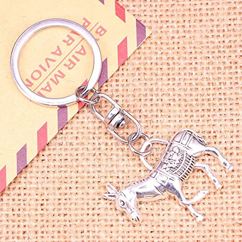 ZOJK 20 Stücke Schlüsselanhänger 33 X 30 Mm Esel Burro Anhänger DIY Männer Schmuck Auto Schlüsselanhänger Ring Halter Souvenir Für Geschenk
