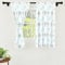 Encasa XO Polyester halbtransparent Gedruckt 140 cm W x 137 cm L Vorhänge mit Krawattenrücken 140x137 cm (4.5 ft), Blowball - 2 Packung - Nicht schrumpfen & maschinenwaschbar