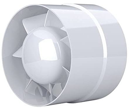 IN-OV - Ventilateur Extracteur d'air, économique 100mm, 12W/130m³, extracteur axial conduit en ligne : salle de bain, cuisine, cave.. Garantie 2ans.