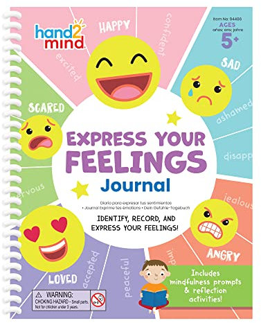 Learning Resources Express Your Feelings Journal, Activity Book für Kinder zum Erkennen und Ausdrücken von Emotionen und Gefühlen, Selbstregulation, Achtsamkeit lernen, ab 5 Jahren