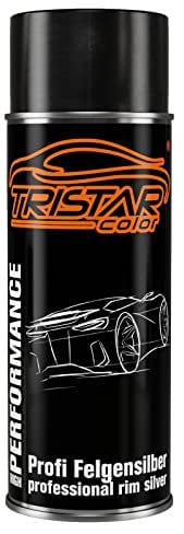 TRISTARcolor Felgensilber Lackspray Felgenspray Spraydose Sprühdose Acryllack 400 ml Autolack schnell trocknend