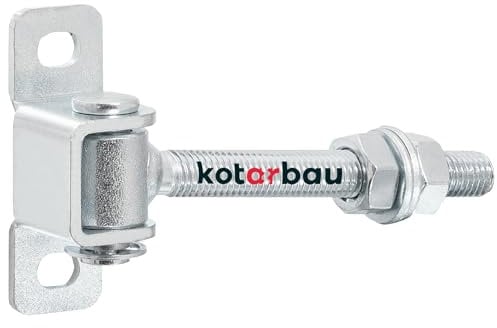KOTARBAU® Einstellbares Torscharnier M12 115 mm Die Perfekte Lösung für jede Toranlage Torangel Regulierbar Verzinkt