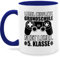 Tasse Tassen 325ml - Einschulung Geschenk Schulanfang - Level complete - Grundschule Next Level 5. Klasse - 325 ml - Dunkelblau - weiterführende schule einschultasse schulanfangsgeschenke 5.klasse
