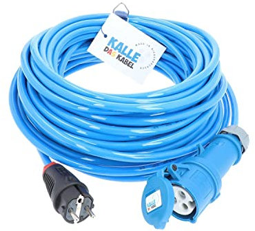 CEE Adapterleitung Kalle Blue Extreme SCHUKO auf CEE 3G 2,5mm² 5 Meter
