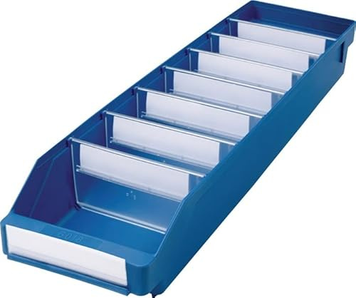 Stemo 510605 6018 Lagerkasten, Blau, 600mm x 180mm x 95mm, 20 Stück
