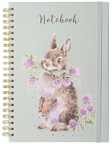 Wrendale Designs by Hannah Dale - Head Clover Heels Illustrated Spiral Bound Lined Notebook - A4