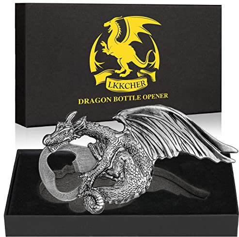LKKCHER Décapsuleur de Bière de Dragon, Cadeau Dragon Homme, Cadeau homme, Idée Cadeau Homme, Cadeau de Fête des Pères,Cadeau de Noël Cadeau Anniversaire Homme pour Lui Papa Petit Ami Mari Grand-Père