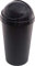 Sterling Ventures Premium Plastic Black Bullet Bin 50L Recycling Dustbin Flap Lid Rubbish Trash Bin