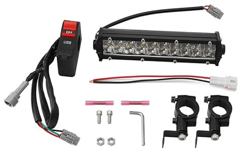 LED Frontscheinwerfer Superhell mit ON/OFF Schalter USB Ports für Yamaha Raptor 700 700R 50 80 125 250R YFM90R Banshee 350