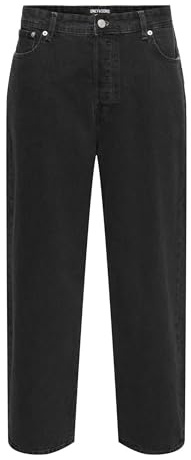 Only & Sons Herren Jeans ONSFADE Loose - Mid Waist - Relaxed Fit - Schwarz Blau, Größe:32W / 34L, Farbe:22026778 Washed Black