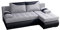 BROMARKT Ecksofa KASTELL L-Form Schlafsofa Wohnlandschaft Links/Rechts Couch, Bettkasten,Schlaffunktion,viele Farbvarianten (Rechts, Rino 80 + Madryt Pik 9100 – Hellgrau, h80 x t141 x b200 cm)