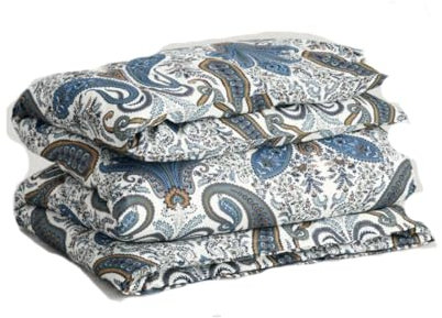 GANT Key West Paisley Single Duvet, Sateen Blue, 135x200