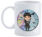irpot Tazza colazione bianca in ceramica con stampa personaggio a scelta possibilità di personalizzazione Idea regalo festa a tema compleanno battesimo natale bomboniera (Mercoledì)