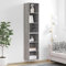 Tino Tech Highboard aus Holzwerkstoff 34,5x32,5x180cm Grau Sonoma Wohnzimmerschrank Holz Modernes Esszimmer Schrank Vitrinenschrank Wohnzimmer Hochschrank Wohnzimmer Küchenschrank Vorratsschrank