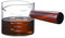 250ml Double Spouts Espresso Shot Glass - 9oz Measuring Cup with Wood Handle Carafe Shot Glass for Coffee Milk Tea Liquid