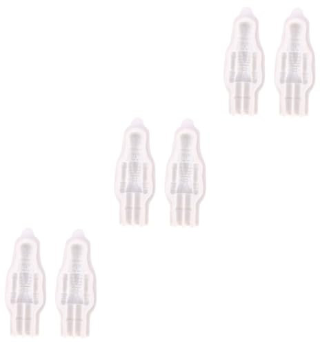 Alipis 6pcs Christmas Nutcracker Silicone Baking Molds Food-Grade Cookie Molds for Desserts and Cake Decoration and Flexible Moulds for