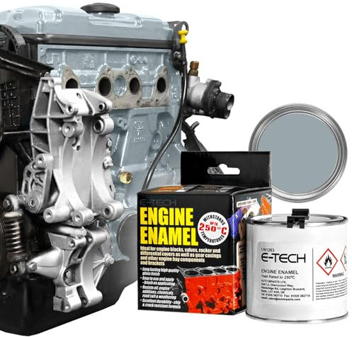 E-TECH Engine Enamel - 250ml Brush-on paint (Grey)