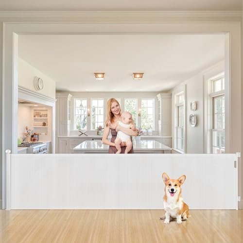 Ycozy Puerta Seguridad Bebé Extensibles 300cm Barrera Seguridad Niños Escalera Retráctil para Escaleras, Pasillos, Interiores y Exteriores