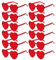 Sprinlot Herz Sonnenbrille Rot, 12 Paar Herz Party Brillen, Rot Heart Shaped Brille, Brille Herzform, Lustige Brille für Fasching Foto Requisiten Geburtstags