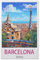 BEAYODKP DIY Peinture à l'huile Peindre par Nombre Kits，Barcelone Espagne，Toile Peinture par Numéro Acrylique Peinture à l'huile(20x30cm)-AB7