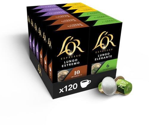 L'OR Espresso ASSORTIMENT 4 variétés LUNGO 120 caps
