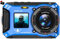 Cámara digital – Cámara subacuática 4K 56MP 33FT UHD para esnórquel con tarjeta de 32 GB de doble pantalla, compacta, impermeable, a prueba de polvo, cámara digital de enfoque automático, batería de