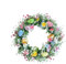 Ostereierkranz 35 cm Osterkranz Mit Blumen Und Eiern ABS Osterdeko Türkränze Frühling Kränze Für Haustür Frühlingskranz Für Osterdeko Dekorative Behänge Für Frühling, Ostern, Fenster