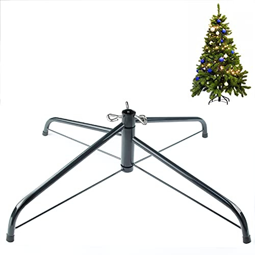 SYITCUN 60cm Metall Weihnachtsbaumständer,Universeller Christbaumständer für künstliche Bäume 60–300cm,Robuster Weihnachtsbaum Ständer bis 50kg,Faltbarer Baumständer Weihnachten,Christmas Tree Stand