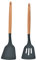 Alipis 2Pezzi Spatole Silicone Scuro per Utensili Resistente Calore e Non Graffiante e Ristoranti Utensili Pratici per Cucina e Barbecue