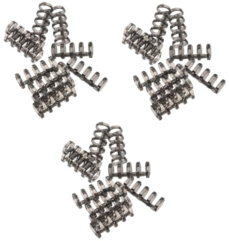 DOITOOL 3sets Removable Loose Leaf Binder Rings Plastic Notebook Rings for DIY Projects Office Use Flexible and for Organizing Notebooks and Calendars 10pcs*3