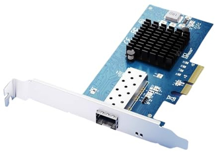 Fangxuee Server Network Card 10GB X520-da SFP+ Fiber Optic Ethernet Adapter 82599 Chip for Desktop