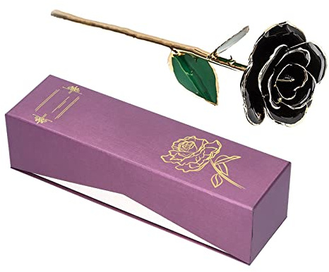 Haofy Wunderschön Konservierte 24-Karat-vergoldete Rosenblume Als Valentinstags-Geburtstagsgeschenk für Sie
