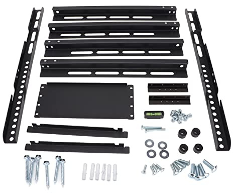 TV Wall Mount Bracket Steel Plate Multifunctional Fixed TV Holder 22 to 75 Inch Screen Living Room Bedroom