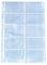 Herlitz 5894209 Visitenkartenhülle A4 mit 10 Fächern, glasklar, 50 Stück