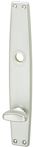 Langschild WG 1000 FAVORIT, WC90, mit Drehknopf, Alu poliert, 1 Stück | Zubehör Beschläge Türen