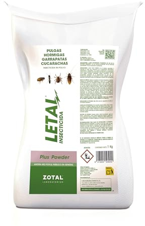 Zotal Letal Plus PWD 1Kg 1000 g - Pack 1 Unidad - 1000 g en total -