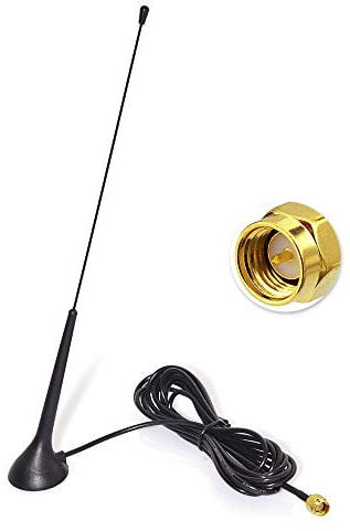 Eightwood Antenne Dab Autoradio Antenne SMA (antenne Base pour Voiture Dab) Extension Câble RG174 3 m Compatible pour Réception Radio Numérique Blaupunkt Beat TechniSat Pioneer Alpine
