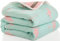 Hayisugal Kinder Decke 6-lagig Babydecke aus 100% Baumwolle - kuschelige Baumwolldecke Ideal als Kinderwagendecke, Erstlingsdecke, Bettdecke oder Kuscheldecke, Flamingo, 120x150cm