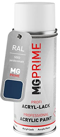 RAL 5003 Bleu saphir/Sapphire blue Bombe aérosol 400 ml mat satiné séchage rapide