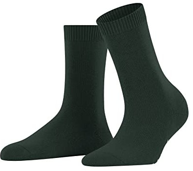 FALKE Damen Socken Cosy Wool W SO Wolle einfarbig 1 Paar, Grün (Hunter Green 7441), 39-42