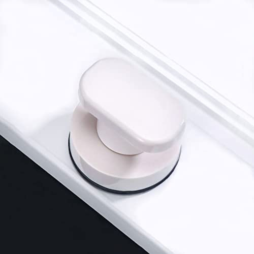 KAFENDA Mini ventouse forte verre miroir poignée de porte baignoire douche poignée cuisine tiroir poignée ventouse salle de bain porte réfrigérateur ventouse non poreuse (white)